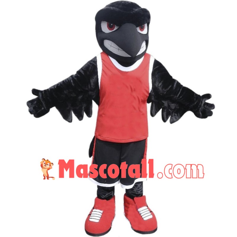 Sport Black Raven Mascot Costume