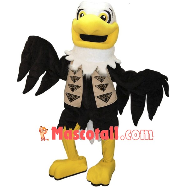Happy Lightweight Eagle Mascot Costume