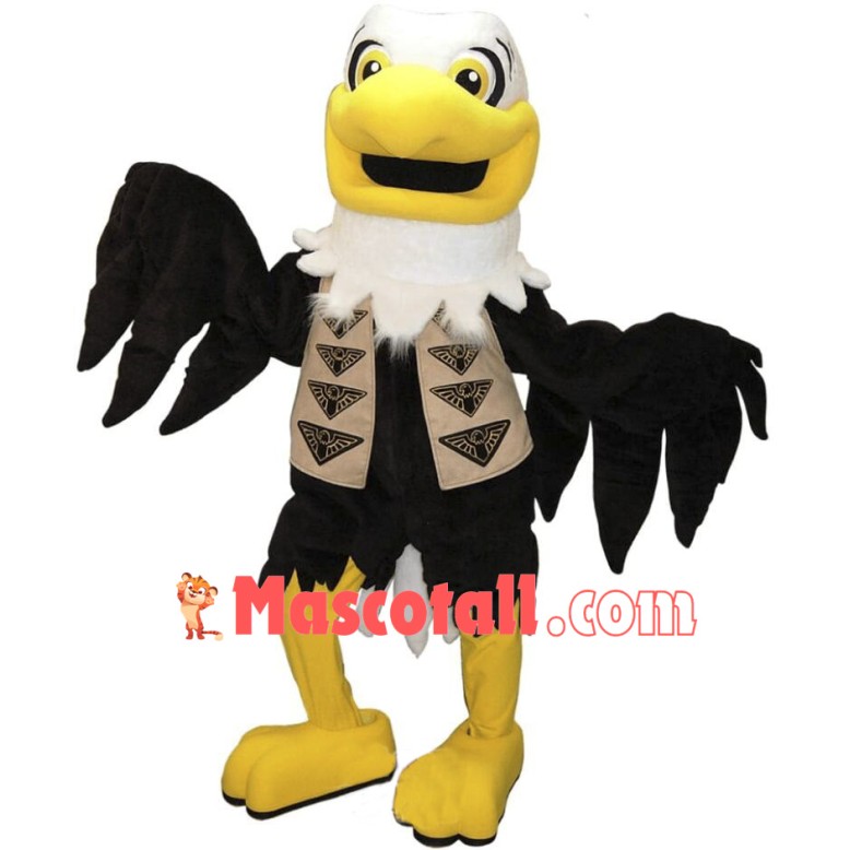 Happy Lightweight Eagle Mascot Costume