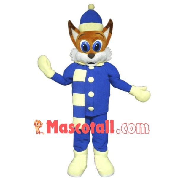 Winter Fox Mascot Costume