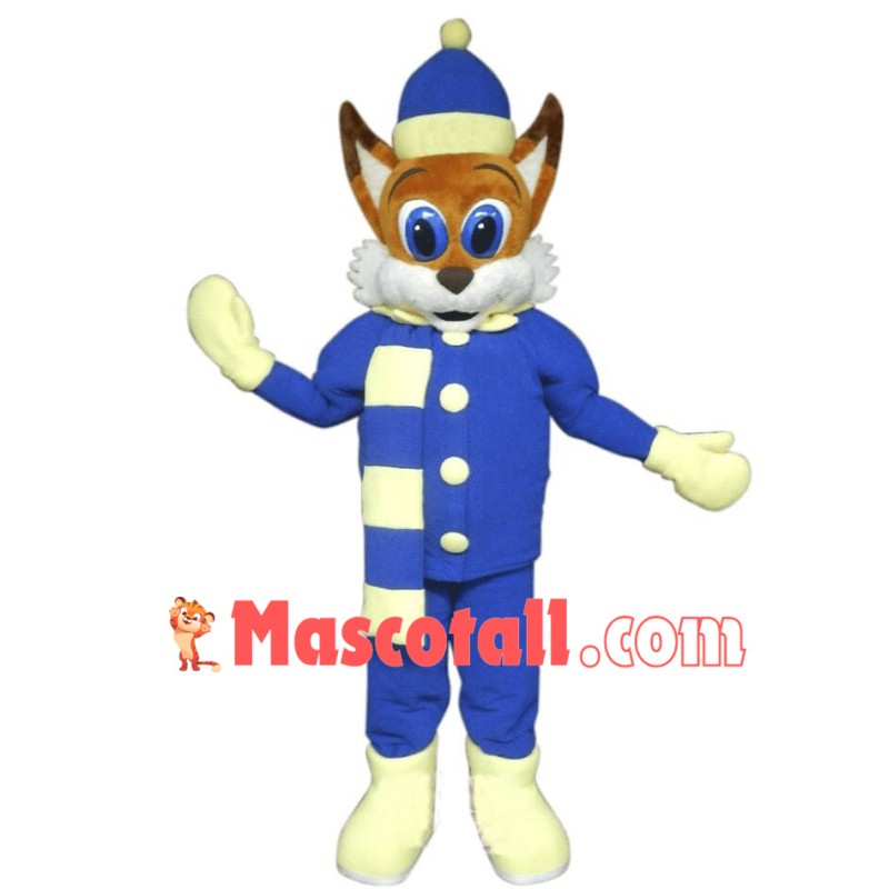 Winter Fox Mascot Costume