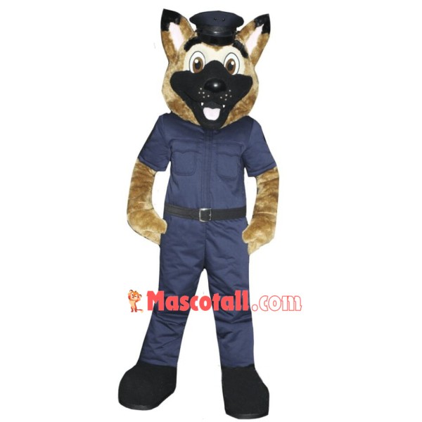 Police Dog Mascot Costume Free Shipping