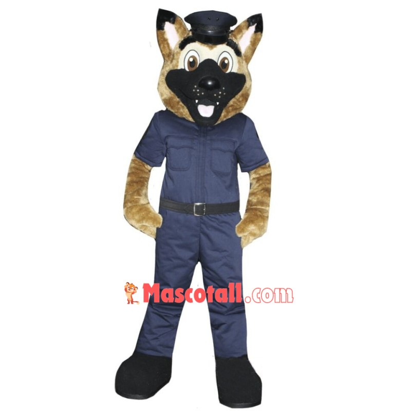 Police Dog Mascot Costume Free Shipping