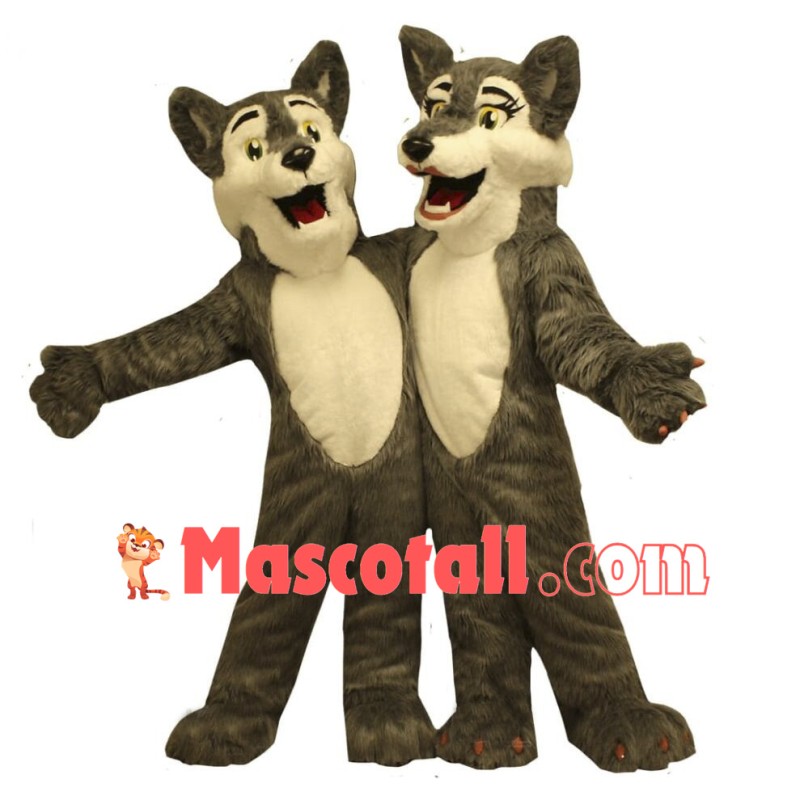 Boy & Girl Wolf Mascot Costume