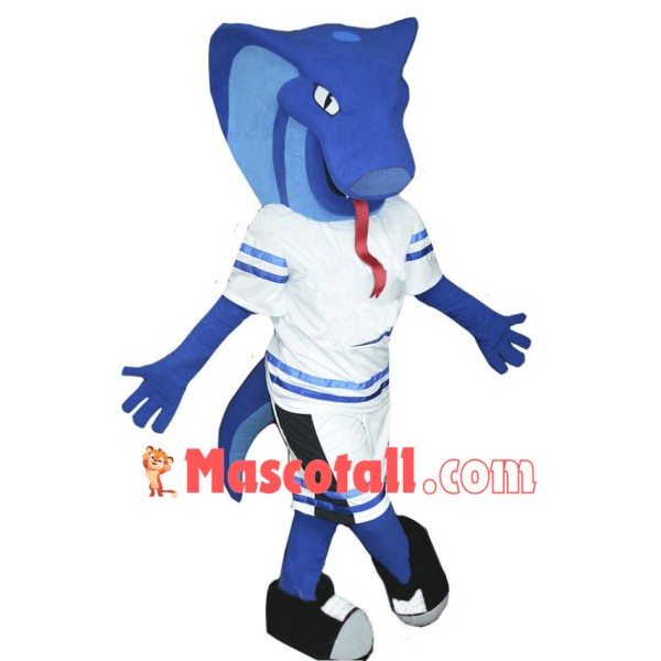 Blue Viper Mascot Costume