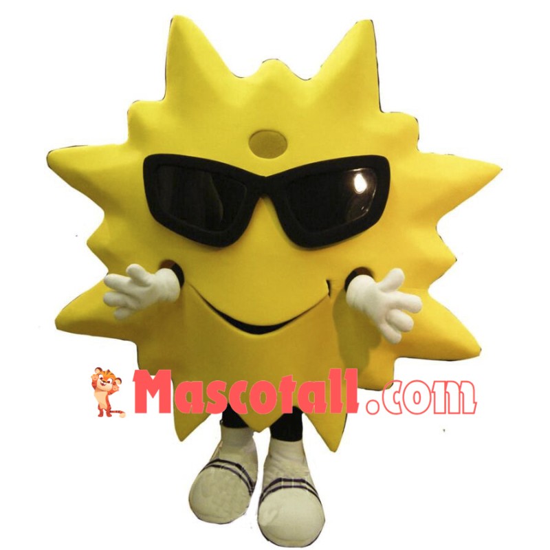 Smiling Sun Mascot Costume