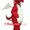 Fierce Red Dragon Mascot Costume