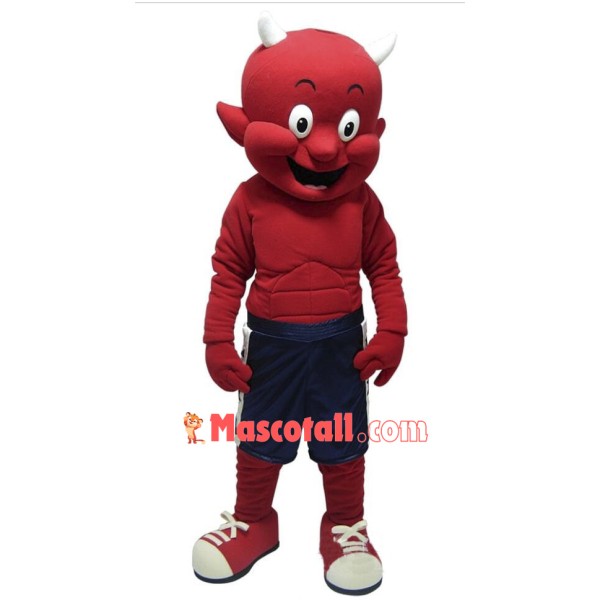 Cute Lightweight Devil Mascot Costume
