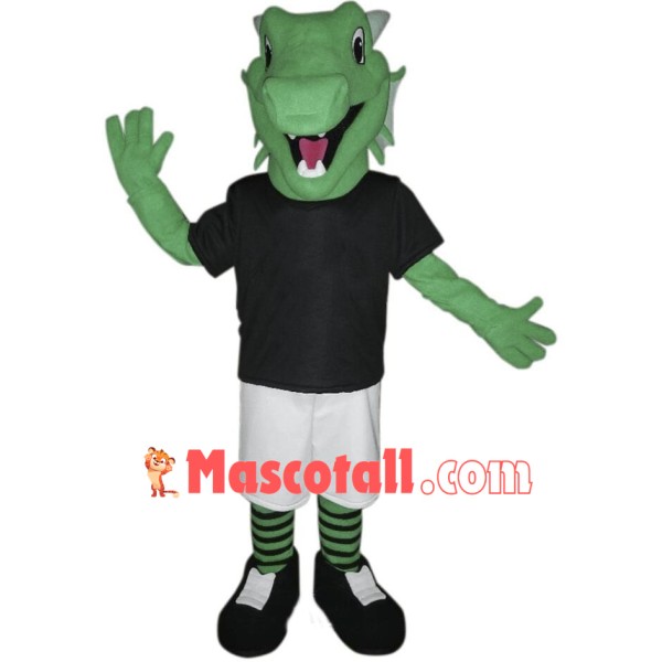 Green Lightweight Dragon Mascot Costume