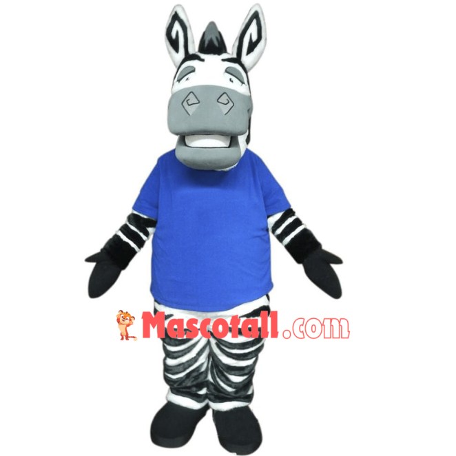Cute Lightweight Zebra Mascot Costume