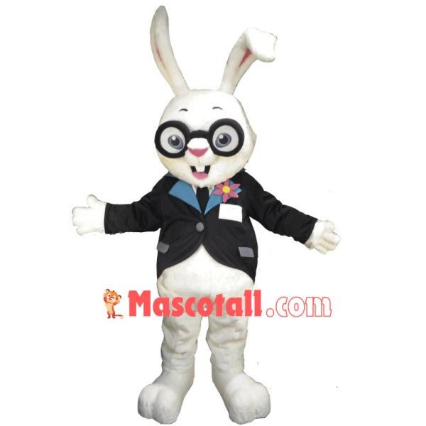 Cute White Lightweight Rabbit Mascot Costume