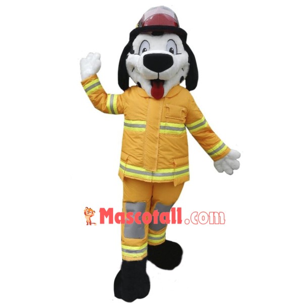 Cute Fire Department Dog Mascot Costume