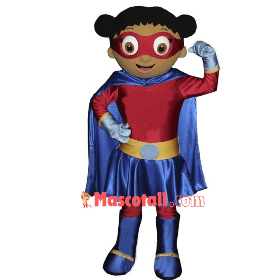Super Hero Girl Mascot Costume