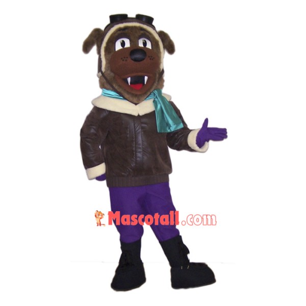 Pilot Dog Mascot Costume