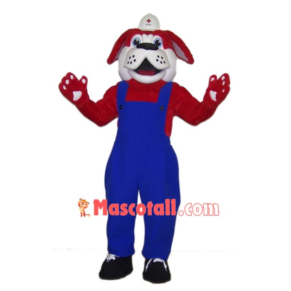 Red Cross Dog Mascot Costume