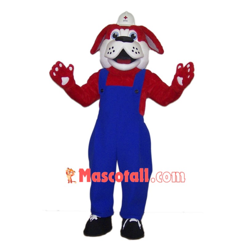 Red Cross Dog Mascot Costume