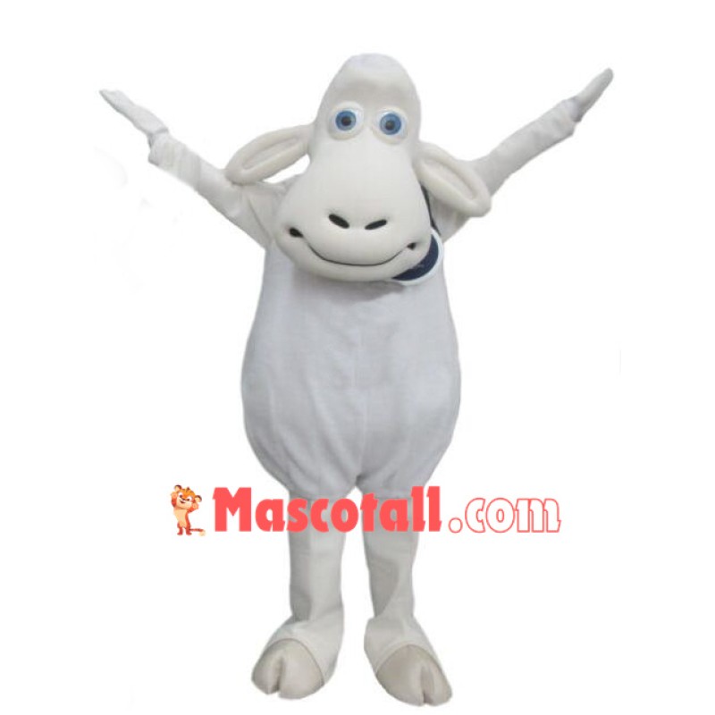 White Sheep Mascot Costume