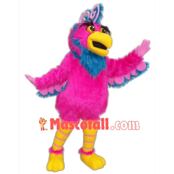 Pink Parrot Mascot Costume