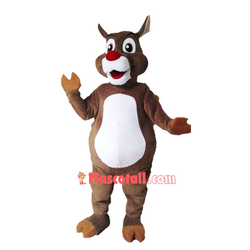 Christmas Reindeer Mascot Costume Free Shipping