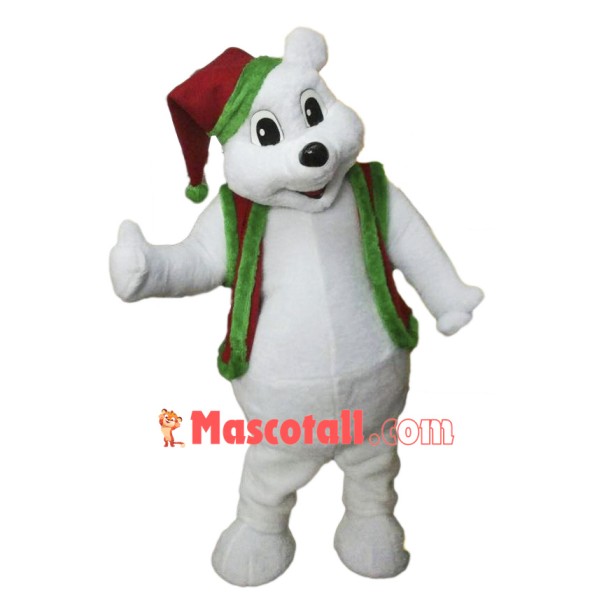 Christmas Bear Mascot Costume Free Shipping