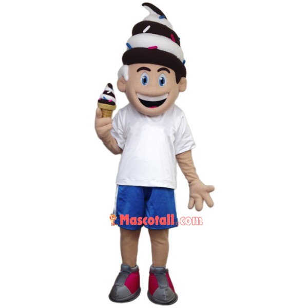 Ice Creamy Boy Mascot Costume