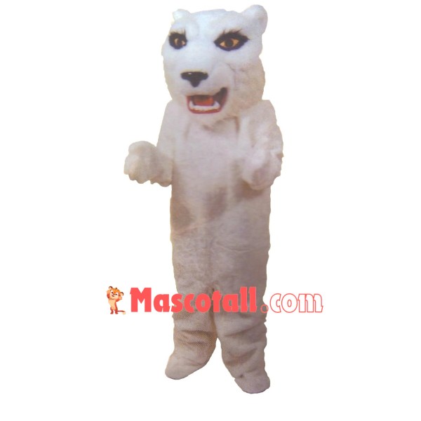 White Lightweight Tiger Mascot Costume