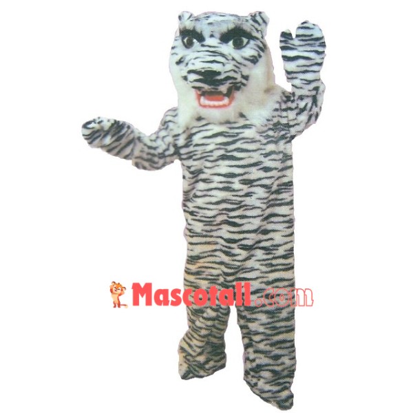 White Bengal Tiger Mascot Costume