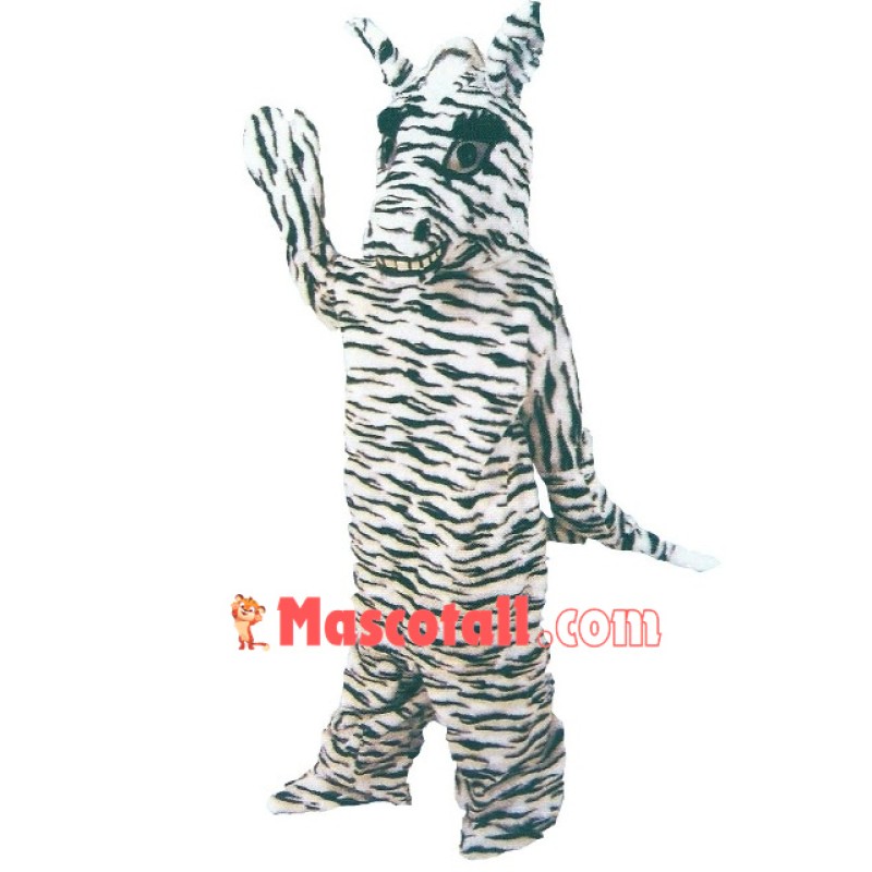 Friendly Zebra Mascot Costume