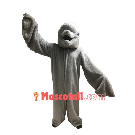 High Quality Furry Dolphin Mascot Costume