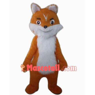 Cute Orange Fox Mascot Costume