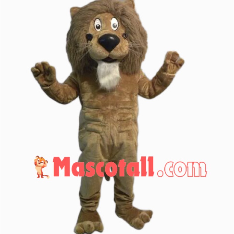 Friendly Lightweight Lion Mascot Costume