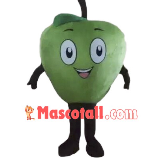 Cyan Apple Mascot Costume