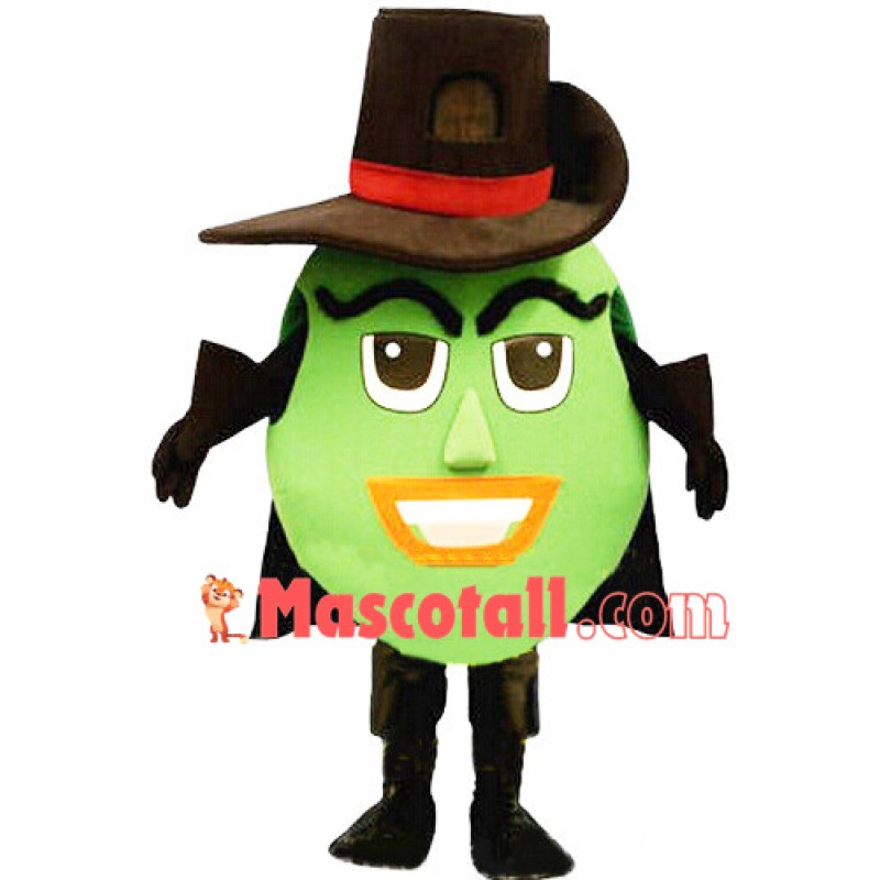 Customized Mysterious Green Doll Mascot Costume