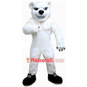 Muscular Power Crazy Bear Mascot Costume