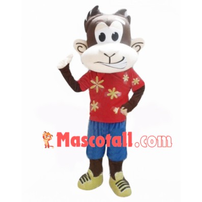Relaxed Little Monkey Mascot Costume