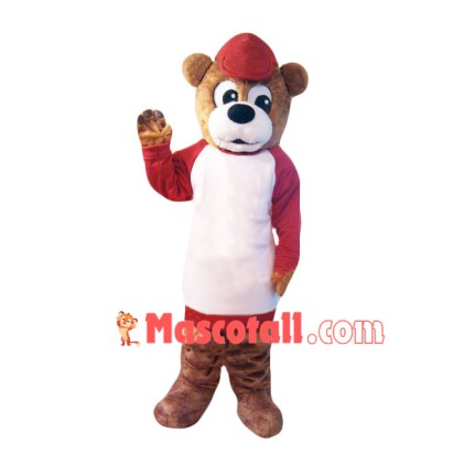 Warm Bear In The Long Shirt Mascot Costume
