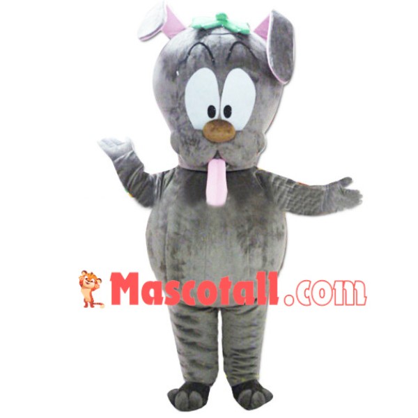 Dumb Rabbit With Long Tongue Mascot Costume