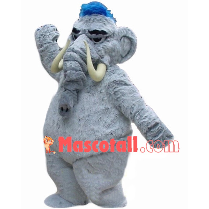 Huge Gray Mammoth Mascot Costume