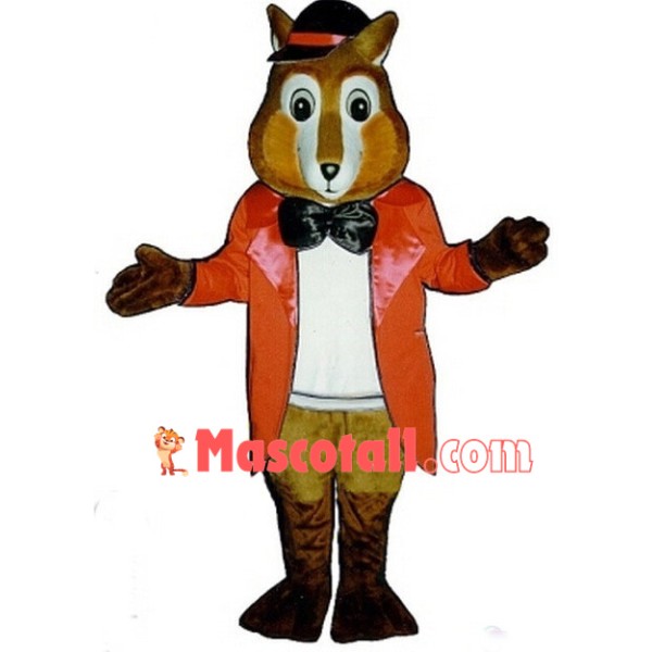 Elegant Gentleman Squirrel Mascot Costume