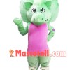 Barney & Friends Mascot Green Dinosaur Costume