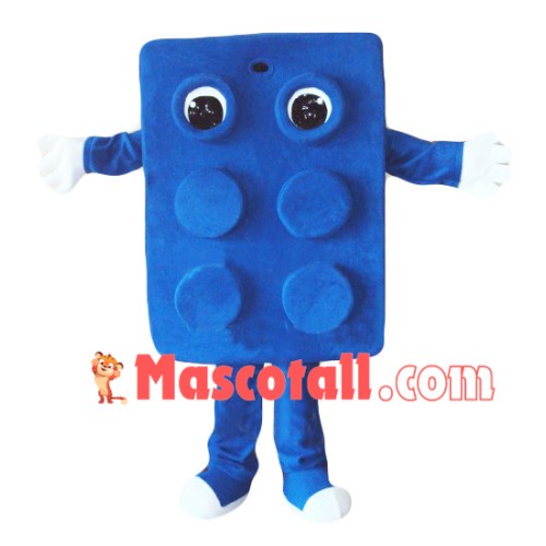 Blue Plastic Mould Mascot Costume