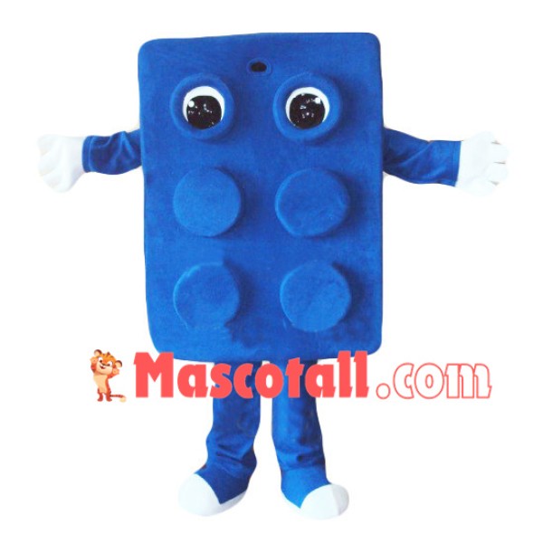 Blue Plastic Mould Mascot Costume