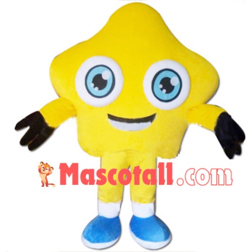 Cartoon Blue Eyes Star Mascot Costume