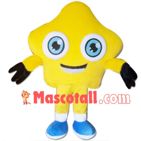 Cartoon Blue Eyes Star Mascot Costume