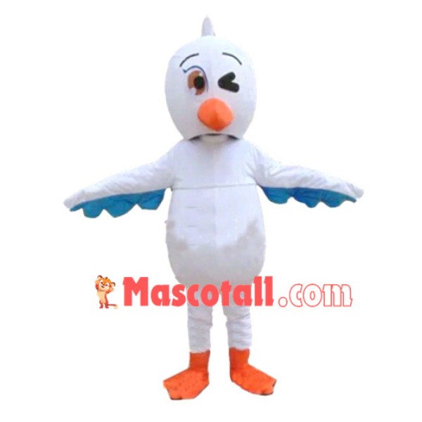 Winking Adult Cartoon Chicken Mascot Costume