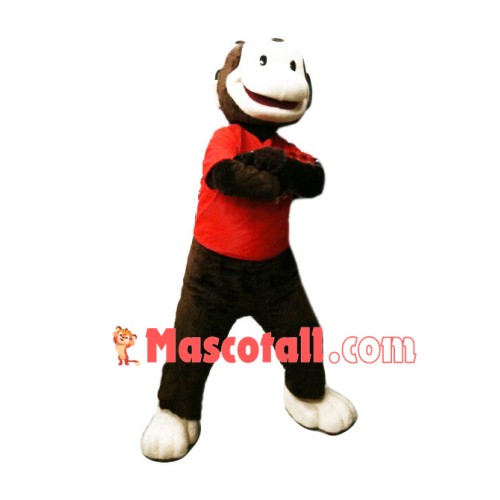 Smiling Monkey Adult Mascot Costume
