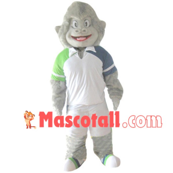 Grey Apes In The Sport Set Mascot Costume
