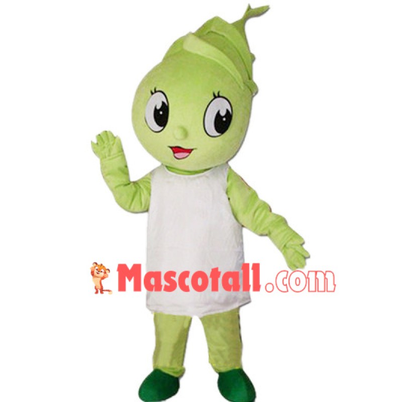 Verdant Bamboo Shoot Cartoon Mascot Costume