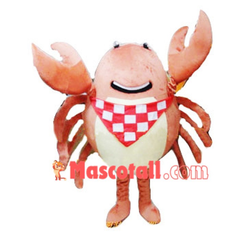 Crab In The Plaid Square Mascot Costume