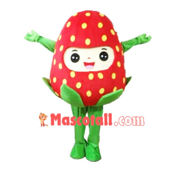 Fresh Big Strawberry Mascot Costume